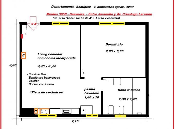 Departamento · 34m² · 2 Ambientes
