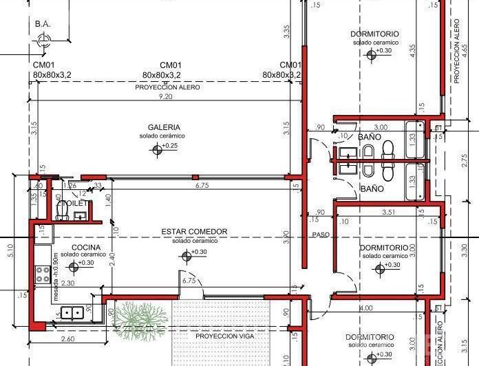 Casa · 100m² · 4 Ambientes · 2 Cocheras