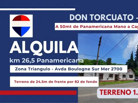 Terreno en Alquiler en Triangulo, Don Torcuato