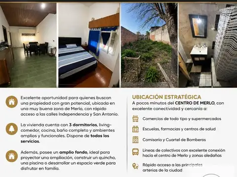 Casa en Venta en Merlo, Partido de Merlo