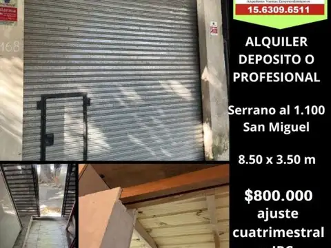 Oficina en Alquiler en San Miguel Oeste, San Miguel