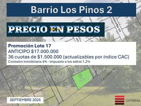Terreno en Venta en Los Pinos, Exaltación de la Cruz
