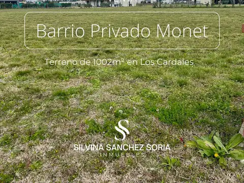 Terreno en Venta en Monet Barrio Privado, Countries y Barrios Cerrados en Campana