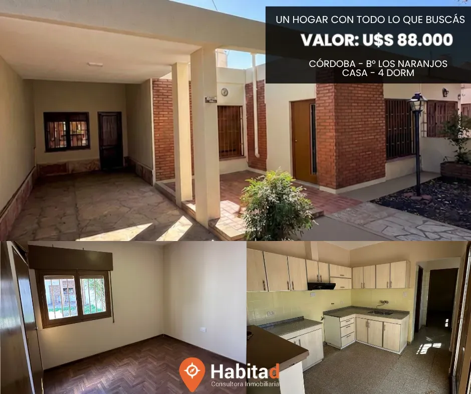 Casa en Venta, Amplio y Luminoso Hogar de 4 Habitaciones, B° Los Naranjos