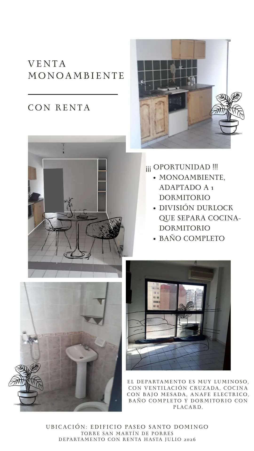 ¿Estas buscando una oportunidad? Depto 1 dorm en el Centro