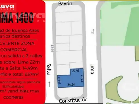 Terreno en Venta en Constitución, CABA