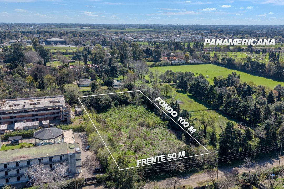 Lote ideal desarrollo de PB + 3 pisos Pilar km 47