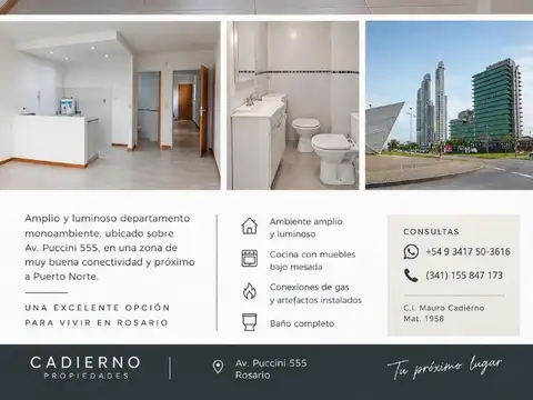 Departamento en Alquiler en Puerto Norte, Rosario