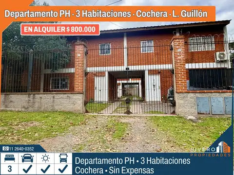 Casa en Alquiler en Luis Guillon, Partido de Esteban Echeverría
