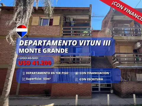 Departamento en Venta en Monte Grande, Partido de Esteban Echeverría