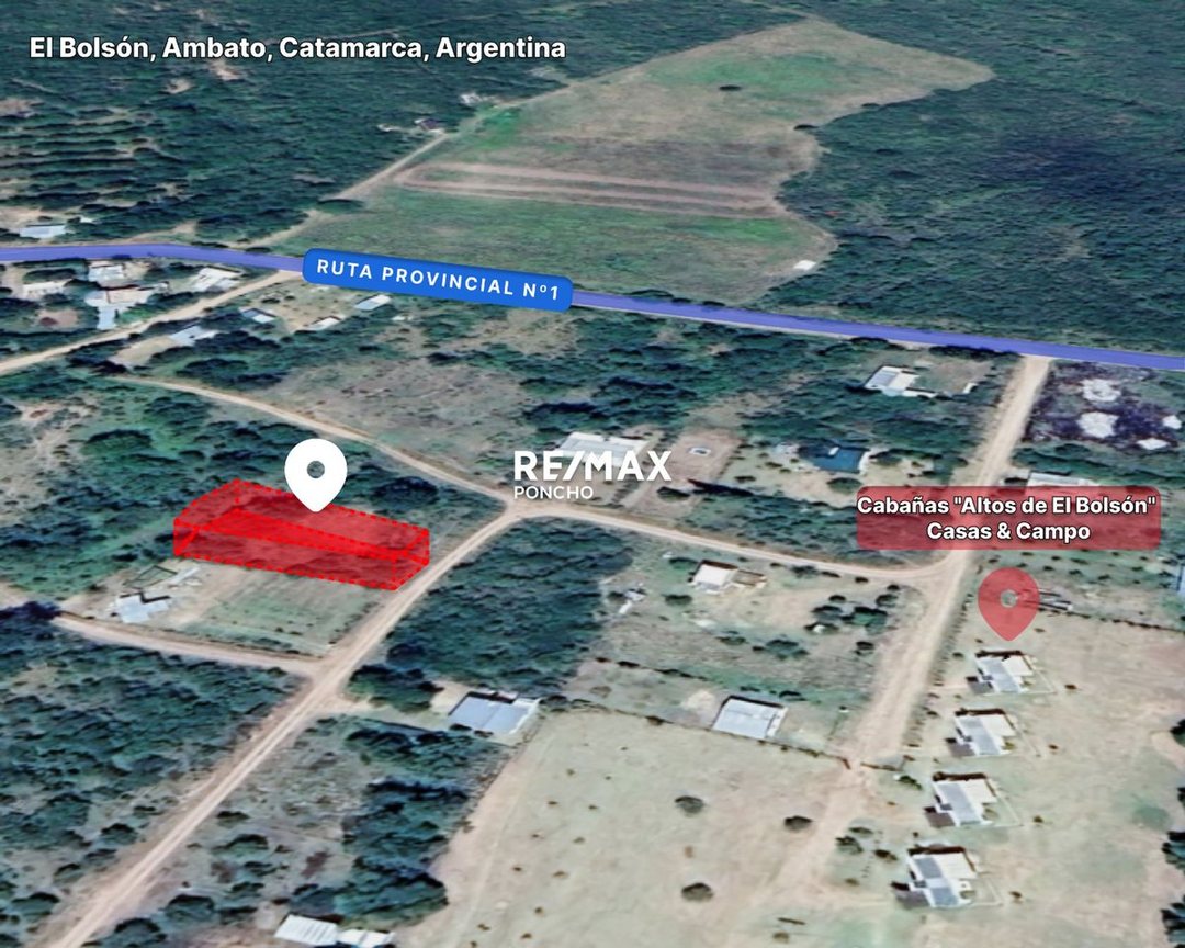 SE VENDE TERRENO, EL BOLSÓN, AMBATO, CATAMARCA