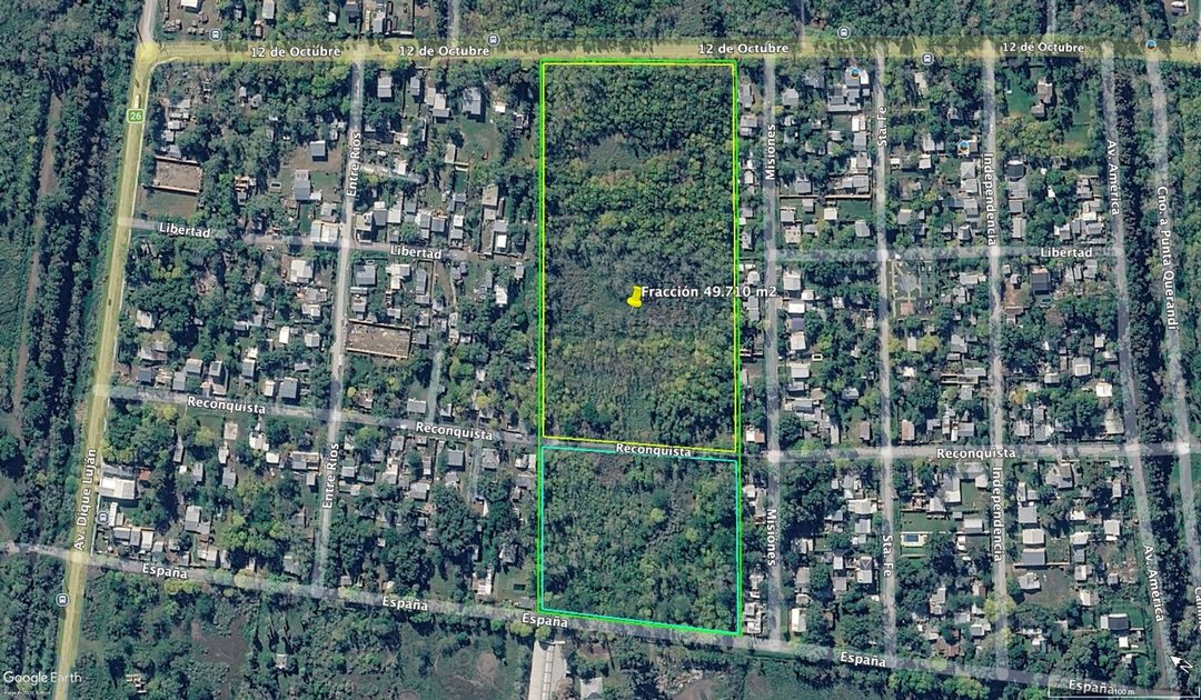 Fracción de 49.710 m² en Dique Luján, Tigre