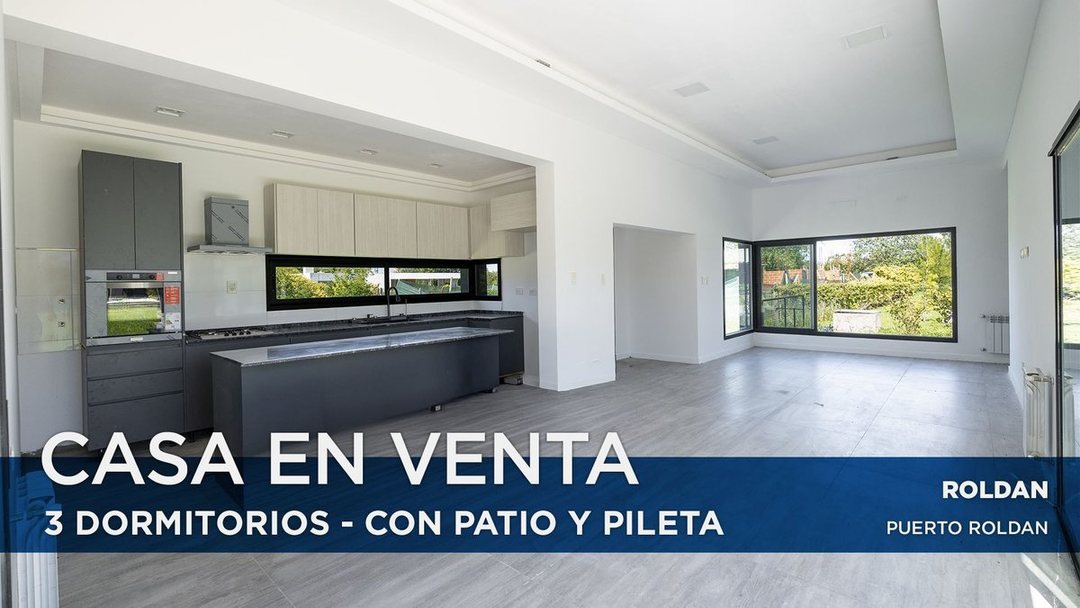 CASA EN VENTA 3 DORM PUERTO ROLDÁN