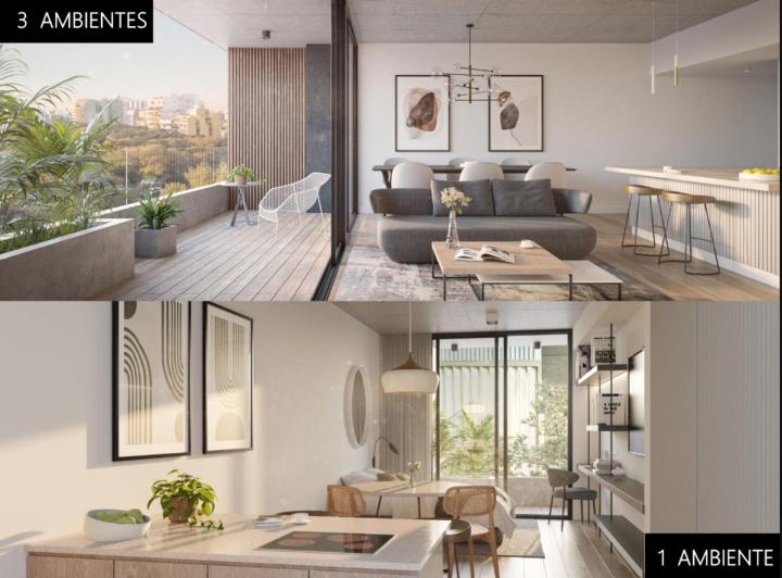 Departamento · 43m² · 2 Ambientes · 1 Cochera