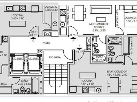 Departamento en Venta en Centro, Rosario