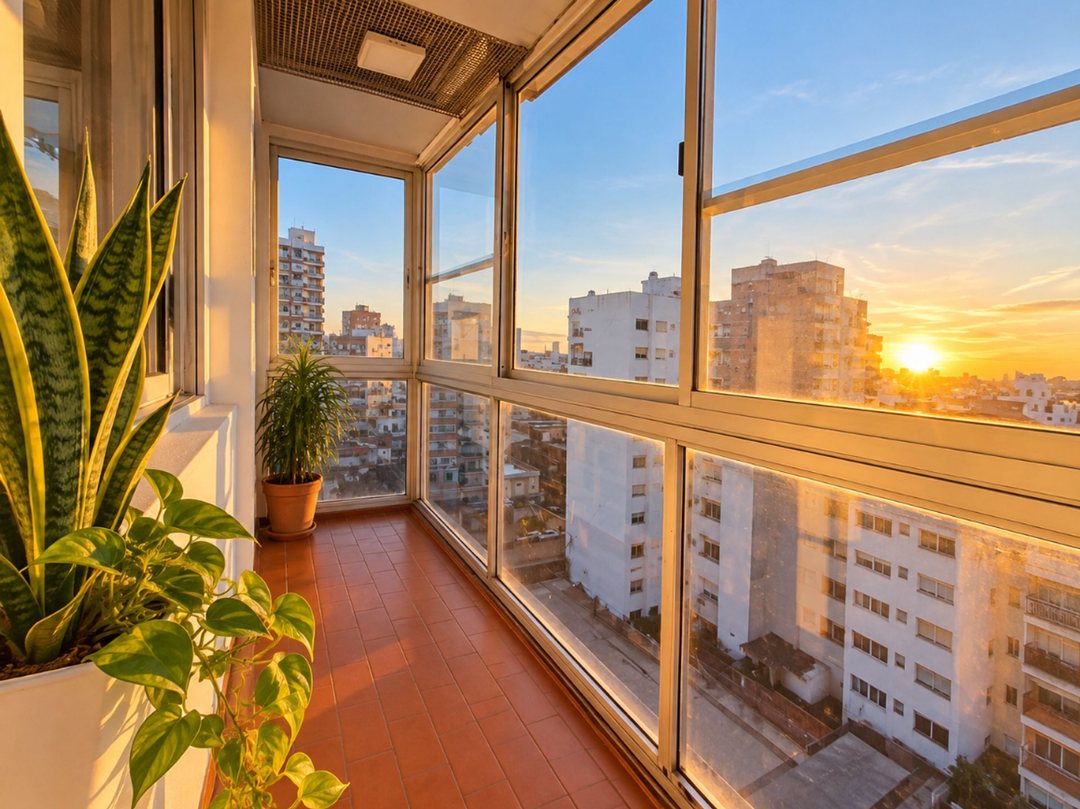 Departamento 3 amb. Venta con vista al atardecer