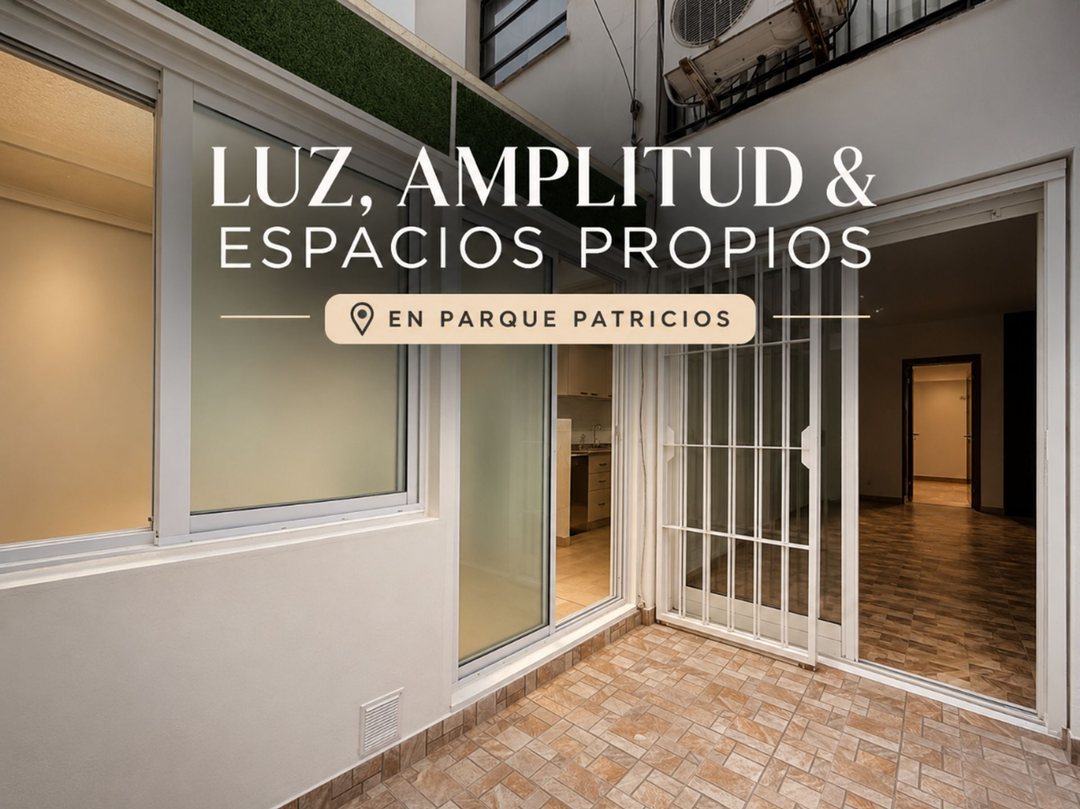 DEPARTAMENTO PATIO APTO CREDITO PARQUE PATRICIOS