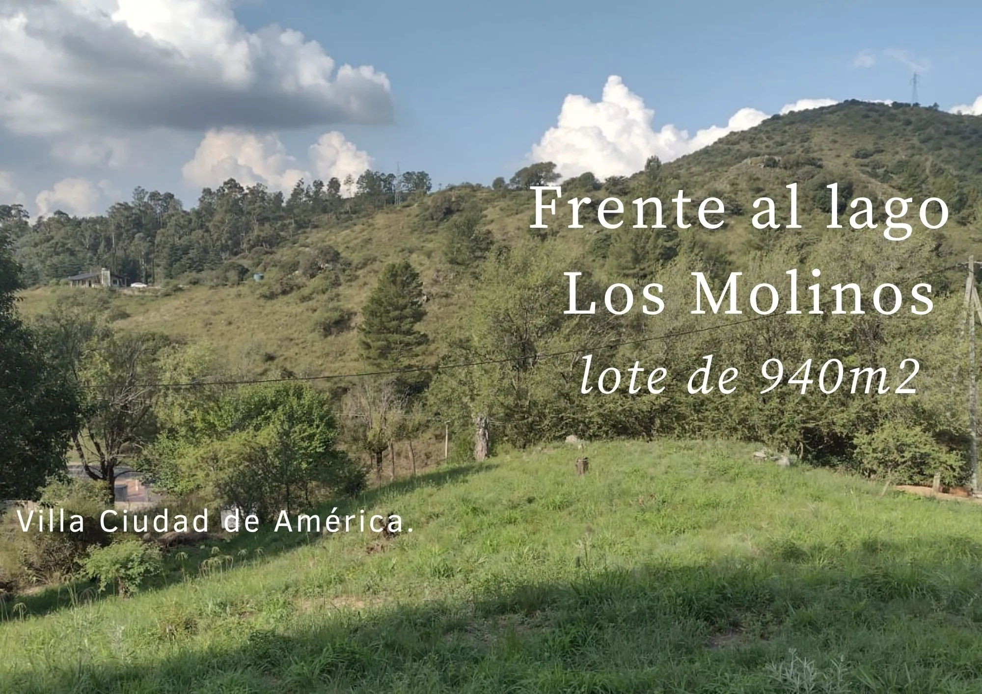 Lote de 940m2 en barrio al lado del Lago Los Molinos