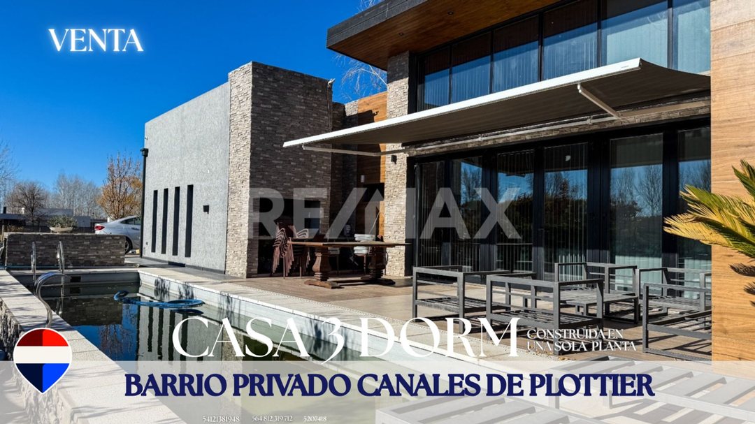 VENTA CASA 4 DORM + ESTUDIO -  CANALES DE PLOTTIER