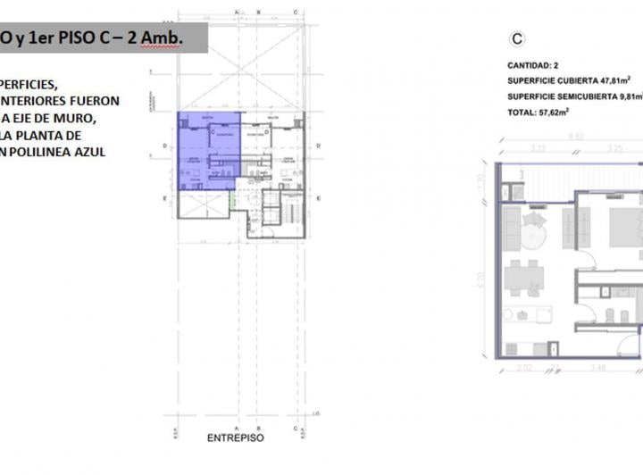 Departamento · 48m² · 2 Ambientes