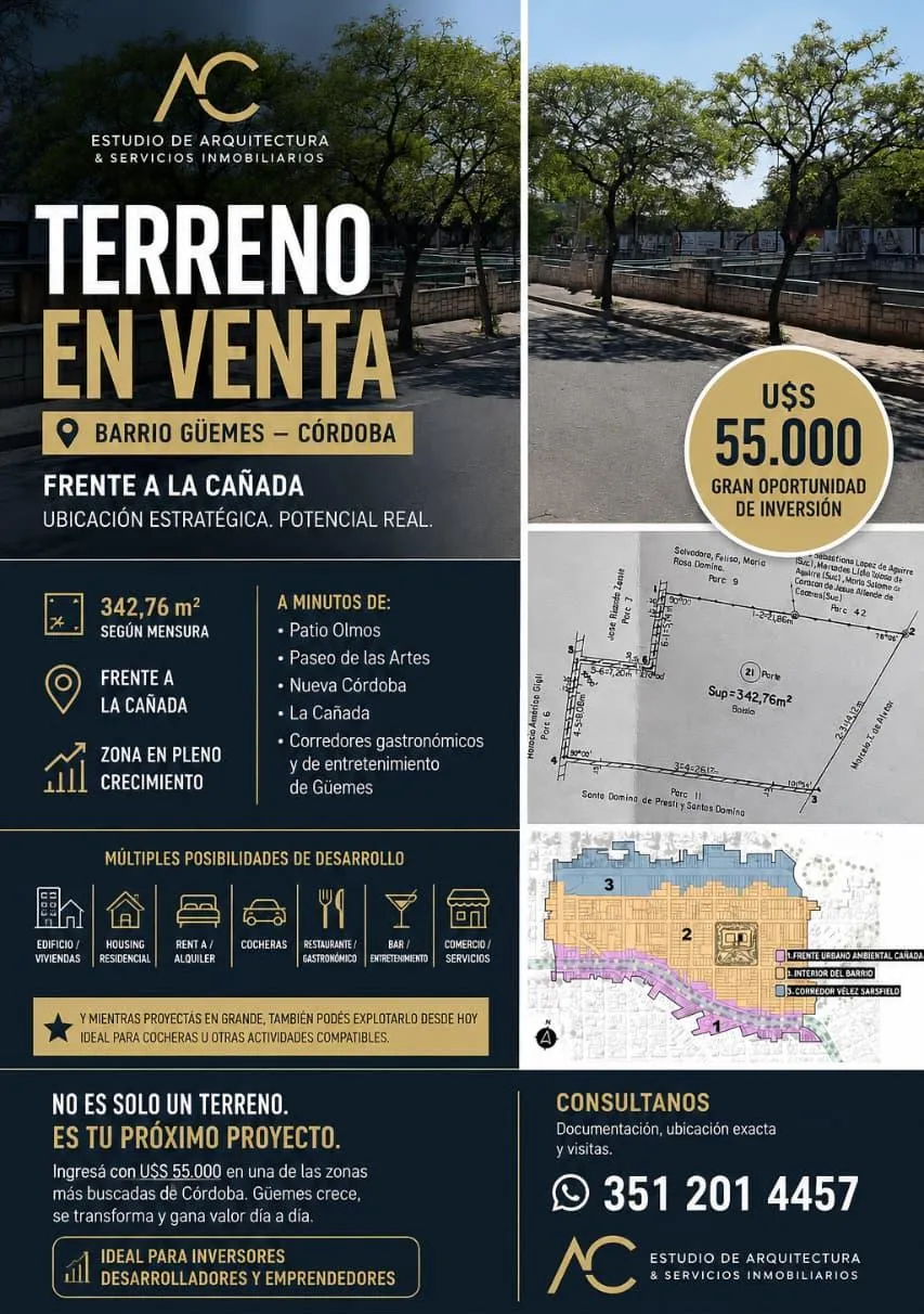 Excelente Terreno ideal Inversores