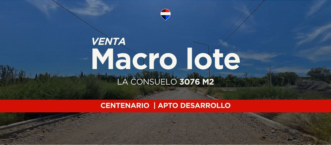 VENTA MACRO LOTE APTO DESARROLLO | CENTENARIO