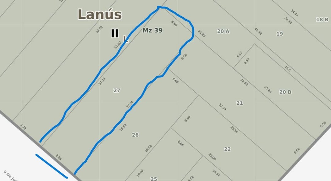 VENTA DE LOTE EN LANUS ESTE CON CASA Y DEPTO