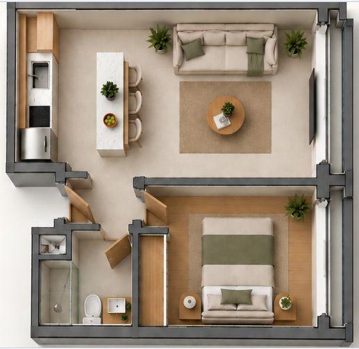 Departamento · 39m² · 2 Ambientes