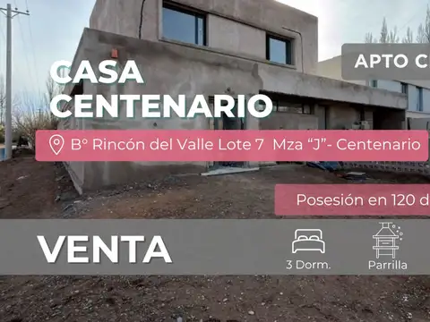 Casa en Venta en Centenario, Confluencia