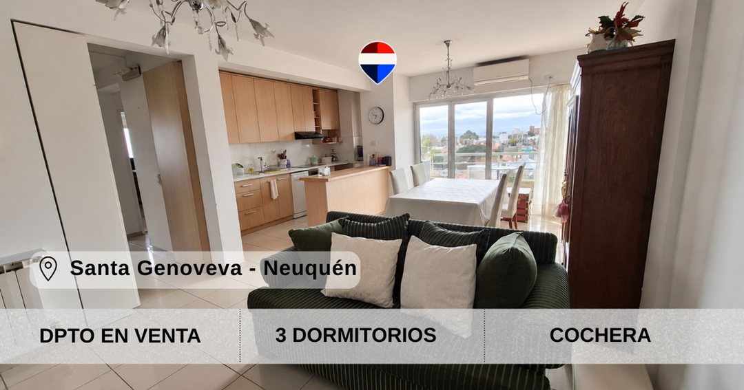 EN VENTA Departamento 3 dormitorios - Illia 1000