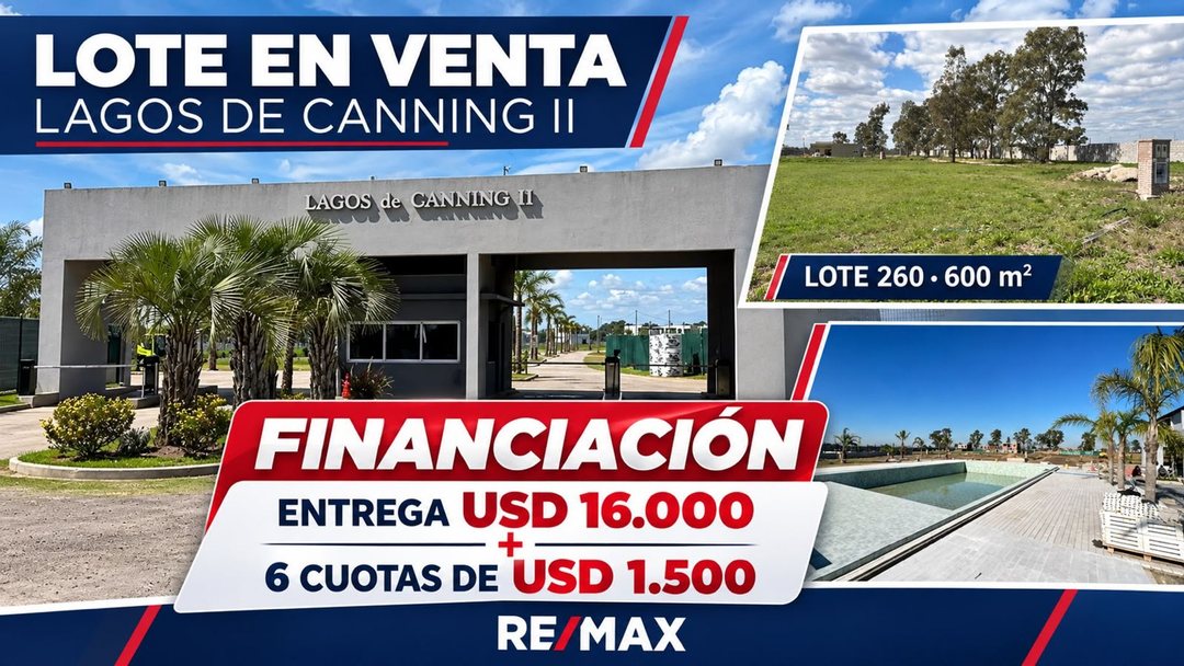 TERRENO EN VENTA LAGOS DE CANNING II FINANCIADO