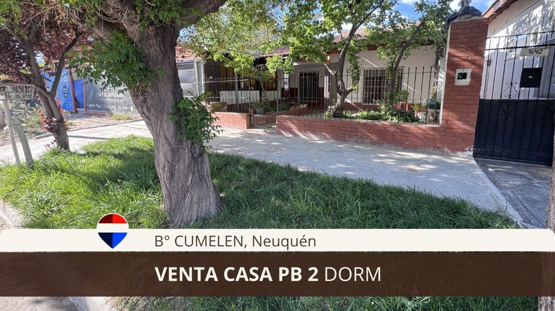 VENTA CASA 2 DORMITORIOS C/2 DPTOS EN PB  NEUQUEN