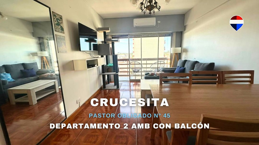 VENTA DEPTO 2 AMBIENTES C/ BALCÓN EN CRUCESITA