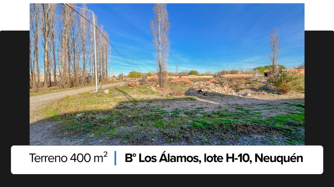 Terreno en VENTA! B. Los Álamos, Neuquén