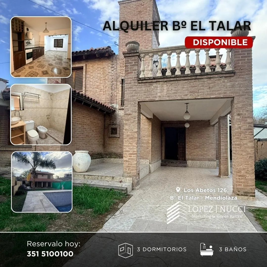 Alquiler 3 dormitorios Bº El Talar de Mendiolaza