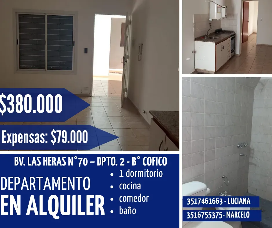departamento  de un dormitorio