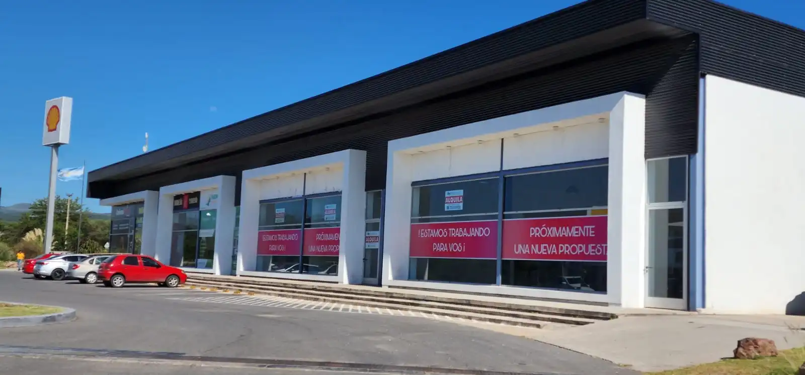 alquiler local ruta e53 en predio comercial Shell sin expensas con estacionamien...