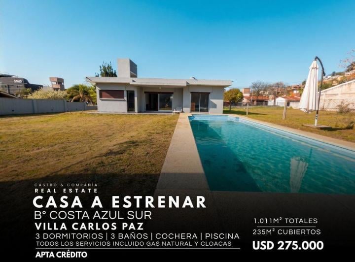 Casa · 235m² · 5 Ambientes · 1 Cochera