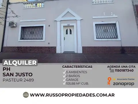 PH en Alquiler en San Justo, Partido de La Matanza
