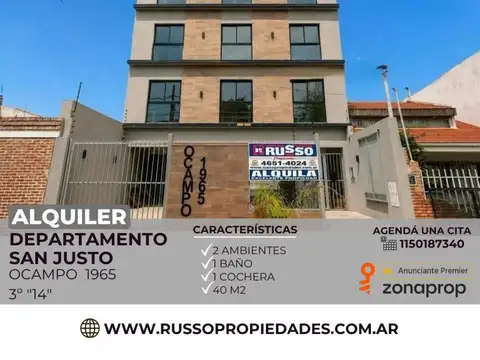 Departamento en Alquiler en San Justo, Partido de La Matanza