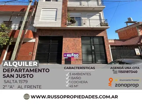 Departamento en Alquiler en San Justo, Partido de La Matanza