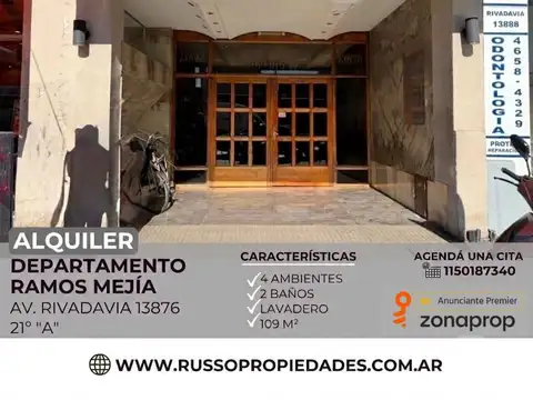 Departamento en Alquiler en Ramos Mejía, Partido de La Matanza