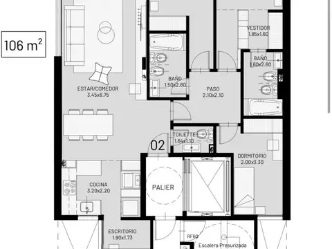 Departamento en Venta en Luis Agote, Rosario