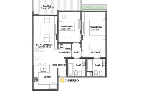 Departamento en Venta en Pichincha, Rosario