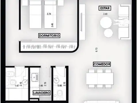 Departamento en Venta en Centro, Rosario