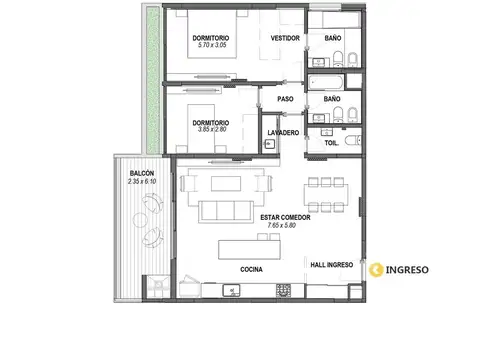 Departamento en Venta en Pichincha, Rosario