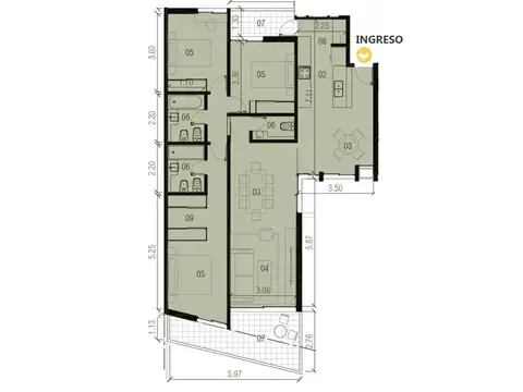 Departamento en Venta en Centro, Rosario