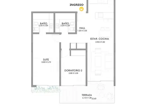 Departamento en Venta en Pichincha, Rosario