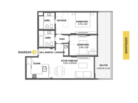 Departamento en Venta en Pichincha, Rosario