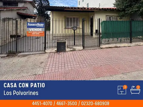 Casa en Venta en Los Polvorines, Partido de Malvinas Argentinas